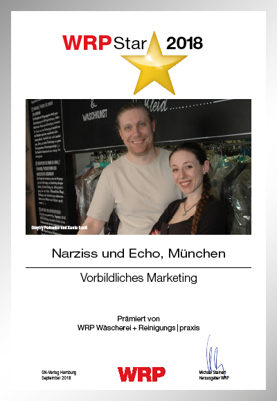 Narziss und Echo-Parkett Star Urkunde Narziss und Echo